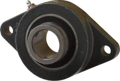 Browning - 1-1/2" ID, 6-3/4" OAL x 4-1/8" OAH 2-Bolt Flange - 4,467 Lb Static Cap, 7,340 Lb Dyn Cap, 5-21/32" Btw Mnt Hole Ctrs, Cast Iron - Eagle Tool & Supply