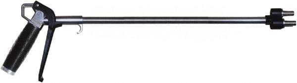 Coilhose Pneumatics - 150 Max psi High Flow Multi-Jet Nozzle Pistol Grip Blow Gun - 3/8 NPT, 24" Tube Length, Aluminum - Eagle Tool & Supply