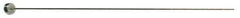 Gibraltar - 9/64" Pin Diam, 1/4" Head Diam x 1/8" Head Height, 10" OAL, Straight Ejector Pin - Steel, 9-7/8" Pin Length - Eagle Tool & Supply