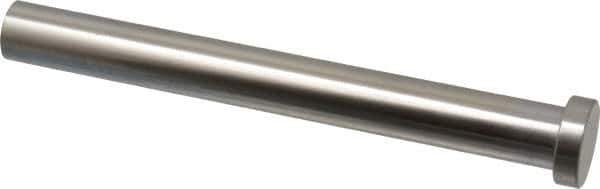 Gibraltar - 5/8" Pin Diam, 7/8" Head Diam x 1/4" Head Height, 6" OAL, Straight Ejector Pin - Steel, 5-3/4" Pin Length - Eagle Tool & Supply