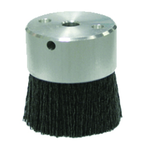 3" Diameter - Maximum Density Crimped Filament MINIATURE Disc Brush - 0.055/120 Grit - Eagle Tool & Supply
