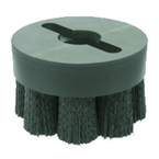 4" Diameter - Maximum Density SHELL- MILL HOLDER CRIMPED RECTANGULAR FILAMENT Disc Brush - 80 Grit - Eagle Tool & Supply