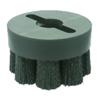 4" Diameter - Maximum Density SHELL- MILL HOLDER Crimped Filament Disc Brush - 0.055/80 Grit - Eagle Tool & Supply
