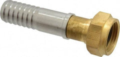 SuperKlean - 3/4 FGHT x 3/4" Hose Barb, FGHT x Hose Barb Swivel - Brass & Stainless Steel - Eagle Tool & Supply