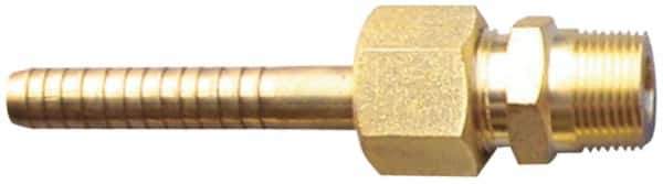SuperKlean - NPT x 1/2" Hose Barb, 3 Piece Mixer Adapter - Brass - Eagle Tool & Supply