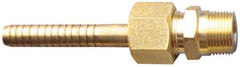 SuperKlean - NPT x 1/2" Hose Barb, 3 Piece Mixer Adapter - Brass - Eagle Tool & Supply
