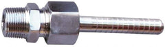 SuperKlean - NPT x 1/2" Hose Barb, 3 Piece Mixer Adapter - Stainless Steel - Eagle Tool & Supply