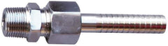SuperKlean - NPT x 5/8" Hose Barb, 3 Piece Mixer Adapter - Stainless Steel - Eagle Tool & Supply
