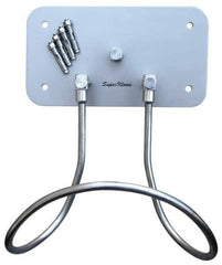 SuperKlean - Air & Water Hose Rack - Stainless Steel Plate, Bolts & Anchor Bolts - Eagle Tool & Supply