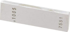 Value Collection - 0.1005" Rectangular Steel Gage Block - Accuracy Grade 0, Includes NIST Traceability Certification - Eagle Tool & Supply