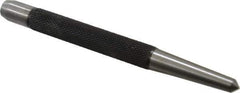 Starrett - 1/4" Center Punch - 5" OAL, Steel - Eagle Tool & Supply