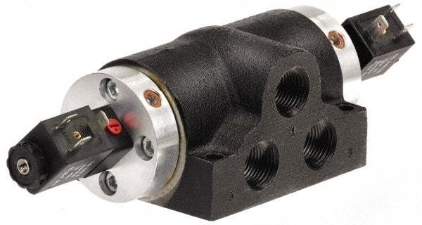 ARO/Ingersoll-Rand - 1/2", K Series 4-Way High Flow Stacking Solenoid Valve - 120 VAC, 2.57 CV Rate, 12.68" Long - Eagle Tool & Supply