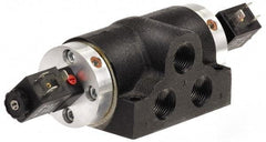 ARO/Ingersoll-Rand - 1/2", K Series 4-Way High Flow Stacking Solenoid Valve - 120 VAC, 2.57 CV Rate, 12.68" Long - Eagle Tool & Supply