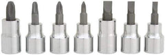 Blackhawk by Proto - 7 Piece, 3/8" Drive Screwdriver Bit Socket Set - #2 to #4 Phillips - Eagle Tool & Supply