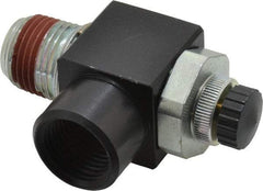 ARO/Ingersoll-Rand - 1/2" Male NPT x 1/2" Female NPT Right Angle Flow Control Valve - 0 to 150 psi & Brass Material - Eagle Tool & Supply