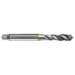 5/16-18 2B 3-Flute Cobalt Yellow Ring Semi-Bottoming 40 degree Spiral Flute Tap-Bright - Eagle Tool & Supply