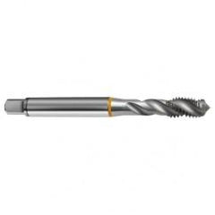 5/16-18 2B 3-Flute Cobalt Yellow Ring Semi-Bottoming 40 degree Spiral Flute Tap-Bright - Eagle Tool & Supply