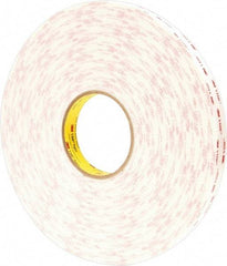 3M - 36 Yd Acrylic Adhesive Double Sided Tape - 45 mil Thick, Foam Liner - Eagle Tool & Supply