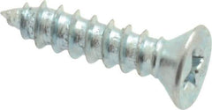 Value Collection - #4 Flat Head Phillips Sheet Metal Screw - Steel, 1/2" OAL, Grade 2 - Eagle Tool & Supply