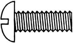 Value Collection - #5-40 UNC, 2" Length Under Head Slotted Drive Machine Screw - Round Head, Grade J82 Steel, Zinc-Plated Finish, Without Washer - Eagle Tool & Supply