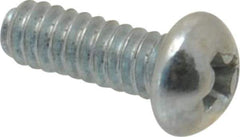Value Collection - #4-40 UNC, 5/16" Length Under Head Phillips Drive Machine Screw - Round Head, Grade 2 Steel, Zinc-Plated Finish, Without Washer - Eagle Tool & Supply