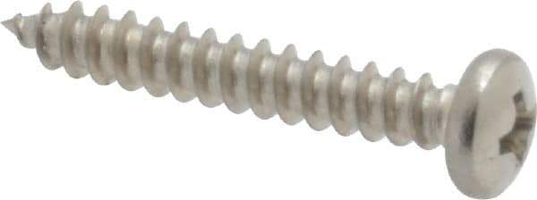 Value Collection - #4 Pan Head Phillips Sheet Metal Screw - Stainless Steel, 3/4" Length Under Head, Grade 18-8 - Eagle Tool & Supply
