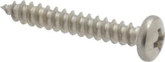 Value Collection - #4 Pan Head Phillips Sheet Metal Screw - Stainless Steel, 3/4" Length Under Head, Grade 18-8 - Eagle Tool & Supply