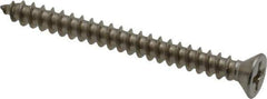 Value Collection - #6 Flat Head Phillips Sheet Metal Screw - Stainless Steel, 1-1/2" OAL, Grade 18-8 - Eagle Tool & Supply