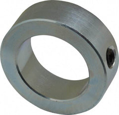 Climax Metal Products - 1-1/2" Bore, Steel, Set Screw Shaft Collar - 2-1/4" Outside Diam, 3/4" Wide - Eagle Tool & Supply