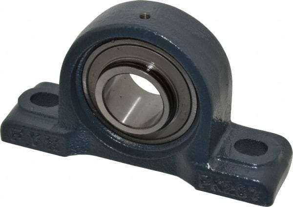 Value Collection - 6-3/4" OALBall Bearing Pillow Block - Cast Iron - Eagle Tool & Supply