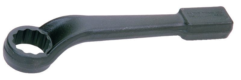 1-11/16 " x  12-9/16" OAL-12 Point-Black Oxide-Offset Striking Wrench - Eagle Tool & Supply