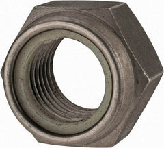 Value Collection - M27x3.00 Metric Coarse 18-8 & Austenitic Grade A2 Hex Lock Nut with Nylon Insert - 27mm High, Uncoated - Eagle Tool & Supply