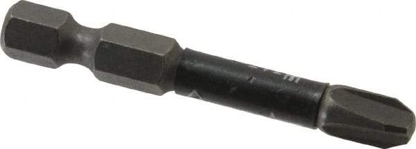 Wera - #3 Phillips Screwdriver Bit - 1/4" Hex Drive, 2" OAL - Eagle Tool & Supply