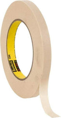 3M - 1/2" Wide x 60 Yd Long Tan Paper Masking Tape - Series 234, 5.9 mil Thick, 27 In/Lb Tensile Strength - Eagle Tool & Supply