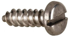 Value Collection - #4 Pan Head Slotted Sheet Metal Screw - Stainless Steel, 3/8" Length Under Head, Grade 316 - Eagle Tool & Supply