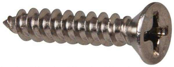 Value Collection - #6 Flat Head Phillips Sheet Metal Screw - Stainless Steel, 3/4" OAL, Grade 316 - Eagle Tool & Supply