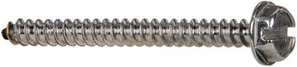 Value Collection - #6 Hex Washer Head Slotted Sheet Metal Screw - Stainless Steel, 1-1/2" Length Under Head, Grade 316 - Eagle Tool & Supply