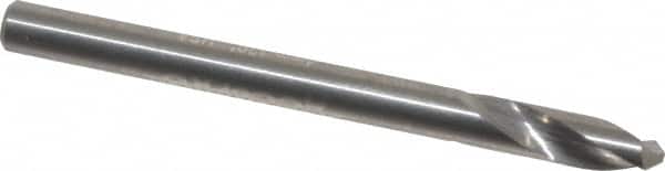 Accupro - 4mm Body Diam, 120°, 51mm OAL, Solid Carbide Spotting Drill - Eagle Tool & Supply