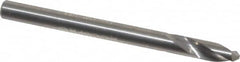 Accupro - 4mm Body Diam, 120°, 51mm OAL, Solid Carbide Spotting Drill - Eagle Tool & Supply