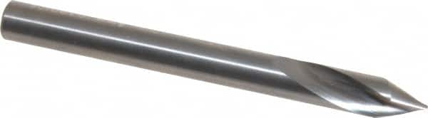 Accupro - 6mm Body Diam, 60°, 63mm OAL, Solid Carbide Spotting Drill - Eagle Tool & Supply