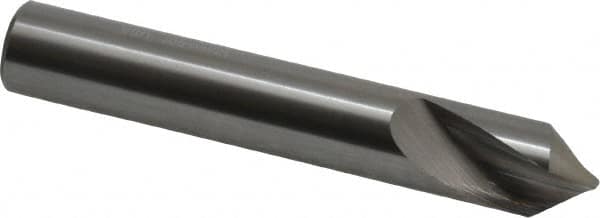 Accupro - 12mm Body Diam, 90°, 76mm OAL, Solid Carbide Spotting Drill - Eagle Tool & Supply