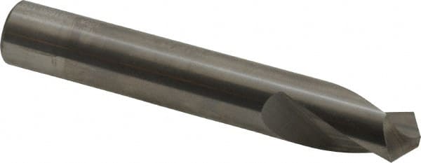 Accupro - 12mm Body Diam, 120°, 76mm OAL, Solid Carbide Spotting Drill - Eagle Tool & Supply