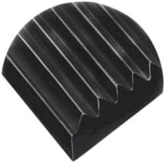 Wearwell - 75 Ft. Long x 4 Ft. Wide, Vinyl Surface, Ribbed Entrance Matting - 1/4 Inch Thick, Indoor, Heavy Traffic, Vinyl, Black, Series 305 - Eagle Tool & Supply