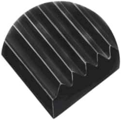 Wearwell - 75 Ft. Long x 2 Ft. Wide, Vinyl Surface, Ribbed Entrance Matting - 1/4 Inch Thick, Indoor, Heavy Traffic, Vinyl, Black, Series 305 - Eagle Tool & Supply