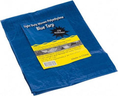 Value Collection - 10' Long x 8' Wide Polyethylene Tarp & Dust Cover - Blue - Eagle Tool & Supply