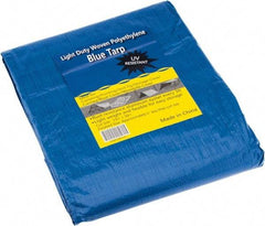 Value Collection - 30' Long x 15' Wide Polyethylene Tarp & Dust Cover - Blue - Eagle Tool & Supply