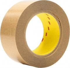 3M - 2" x 36 Yd Acrylic Adhesive Double Sided Tape - 4 mil Thick, Clear, Polyester Film Liner - Eagle Tool & Supply
