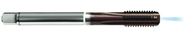 M8 x 1.25 Dia. - 6H - 4 FLX - Cobalt Semi-Bott White Ring Tap - TiAlN-Coolant-FORM-C - Eagle Tool & Supply