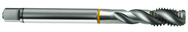 M10x1.5 6H 3-Flute Cobalt Yellow Ring Semi-Bottoming 40 degree Spiral Flute Tap-Bright - Eagle Tool & Supply