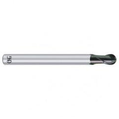 3/16" Dia. - 3" OAL - Carbide - Ball End HP End Mill-2 FL - Eagle Tool & Supply
